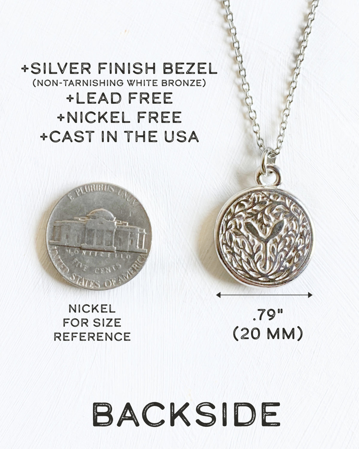 Pinecone Silver Necklace