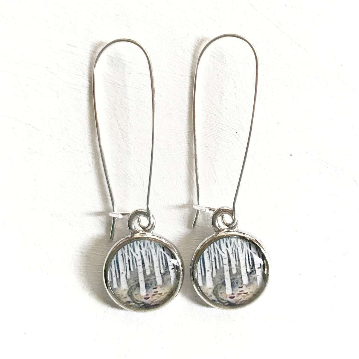 Birch Silver Earrings