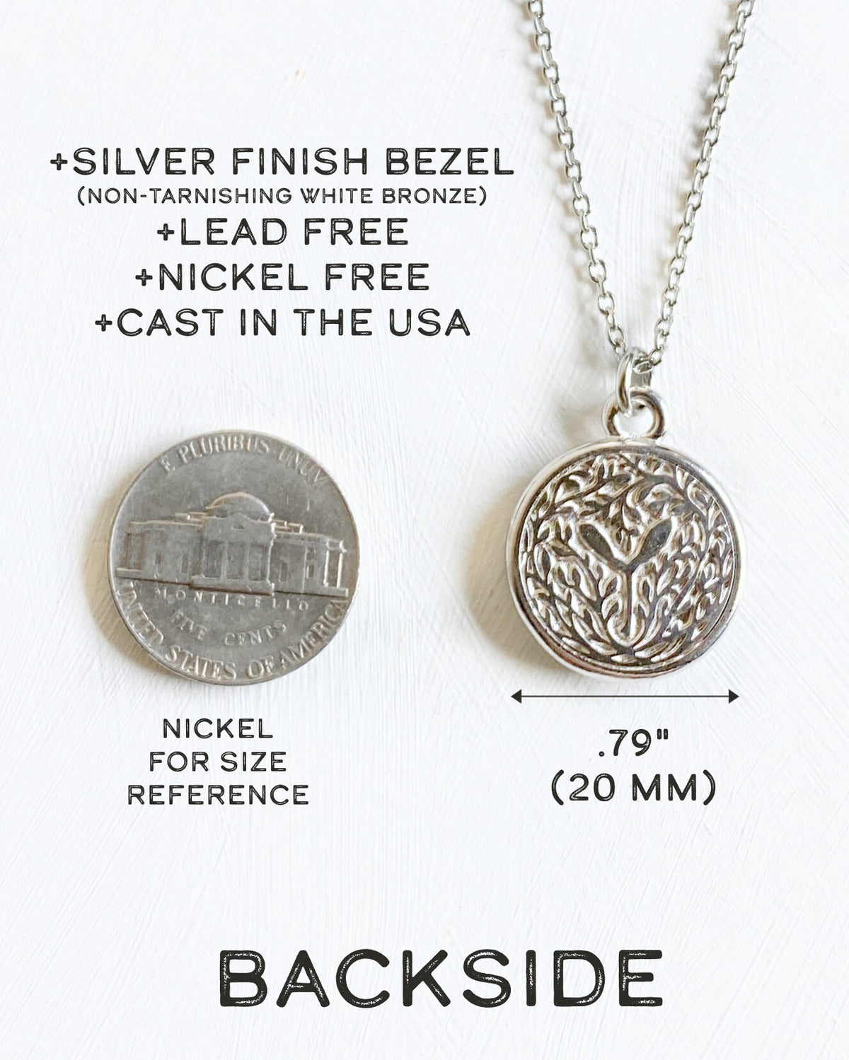 Zinnia Silver Necklace