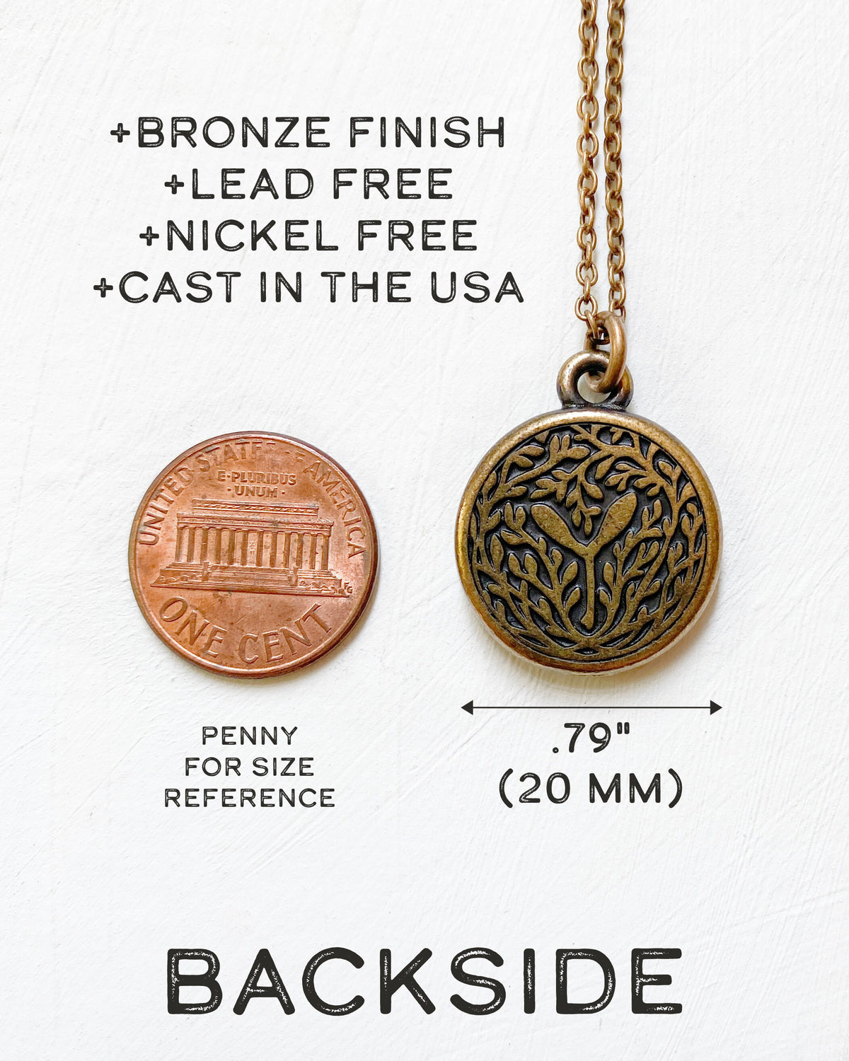 Bee Bronze Necklace