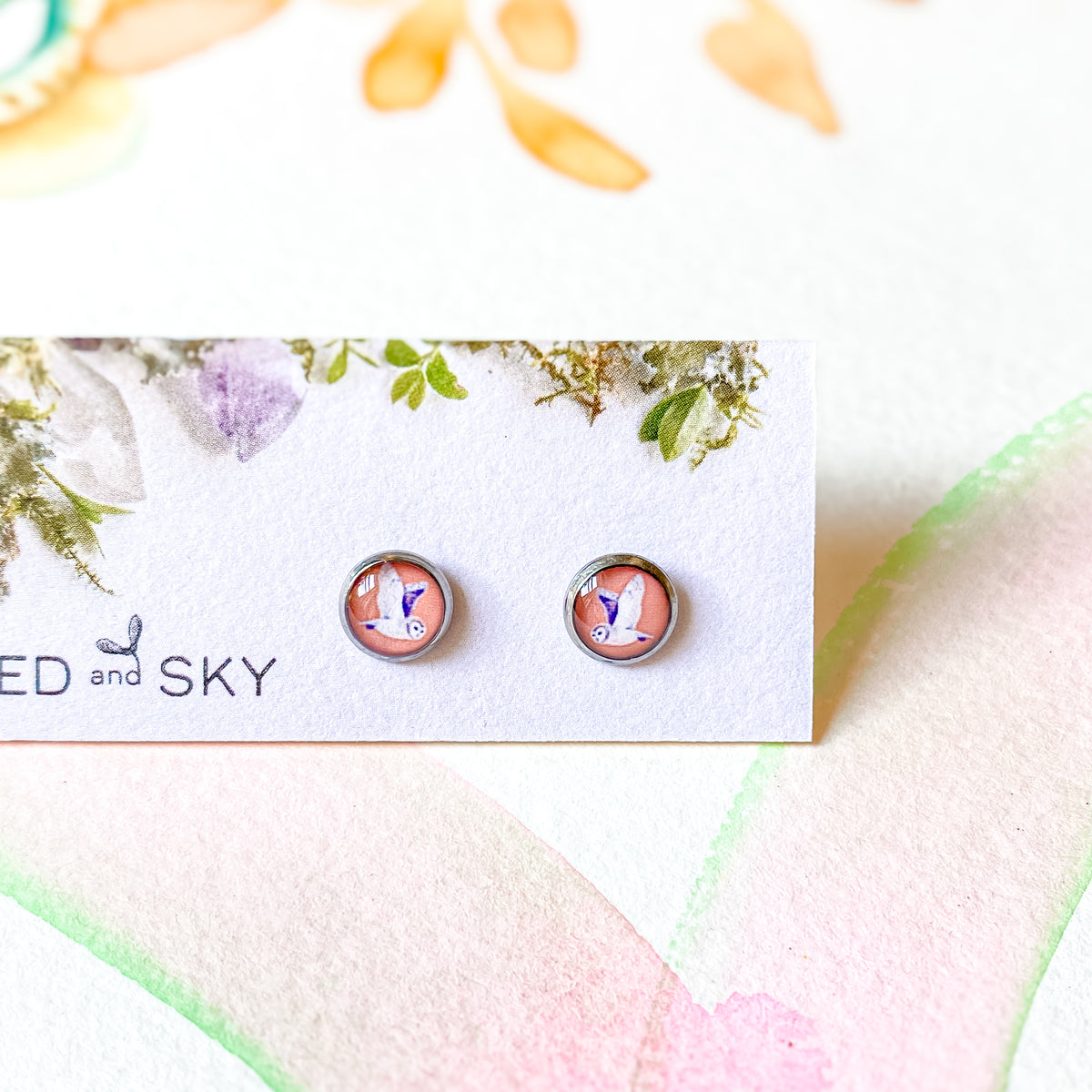 Flying Owl Studs