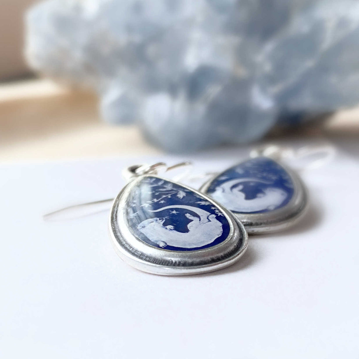 Otter Silver Earrings