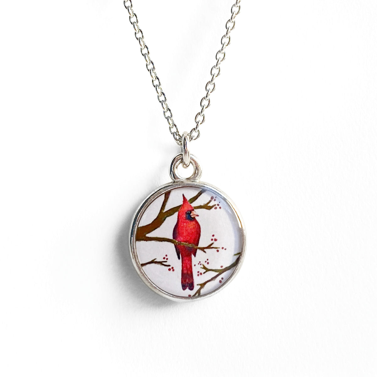 Cardinal Silver Necklace