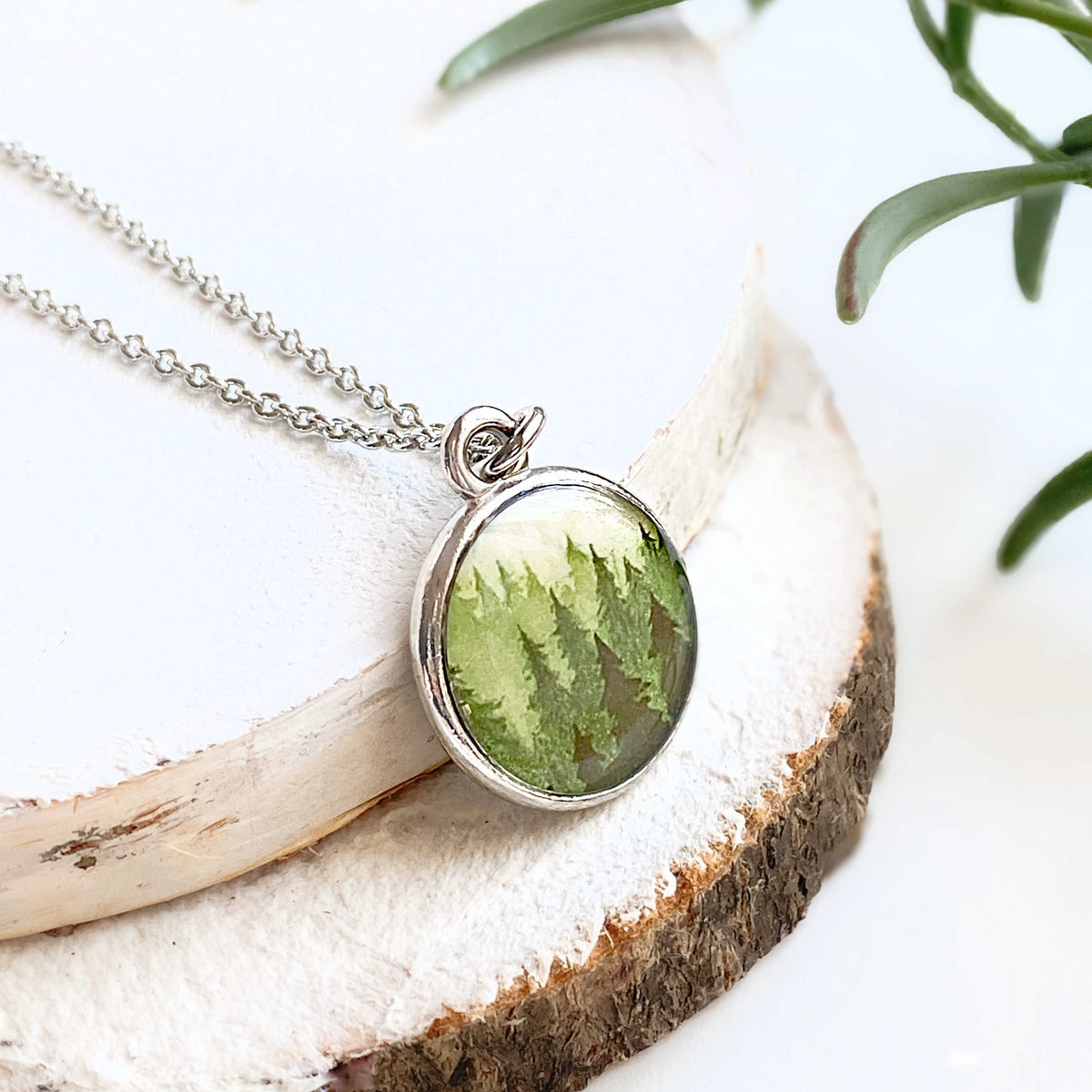 Forest Silver Necklace