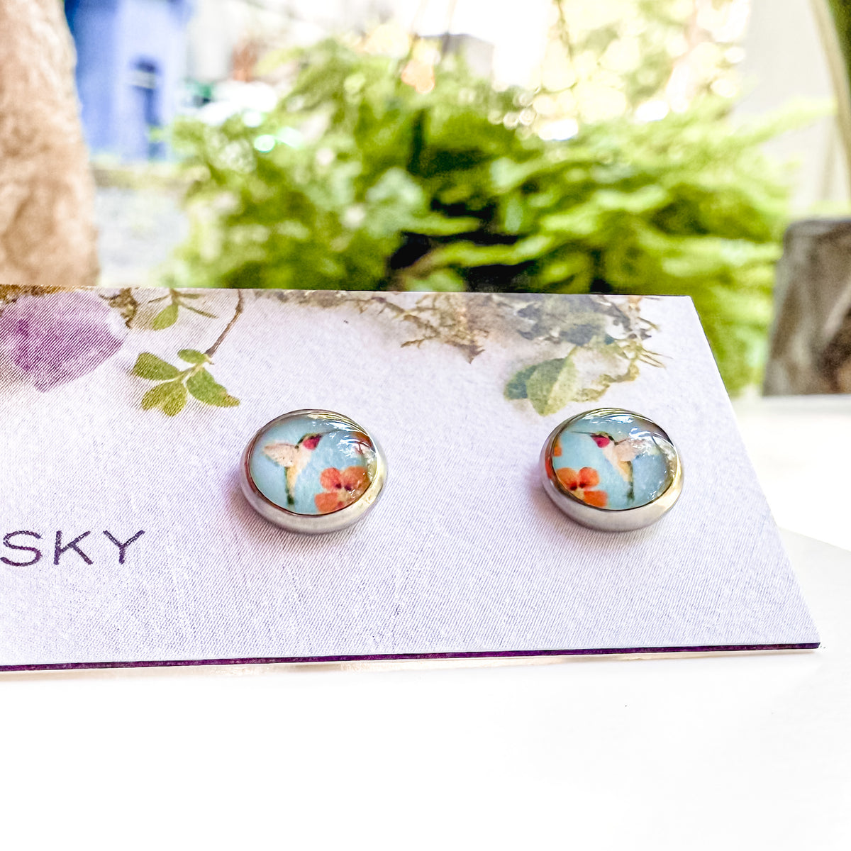 Hummingbird Studs