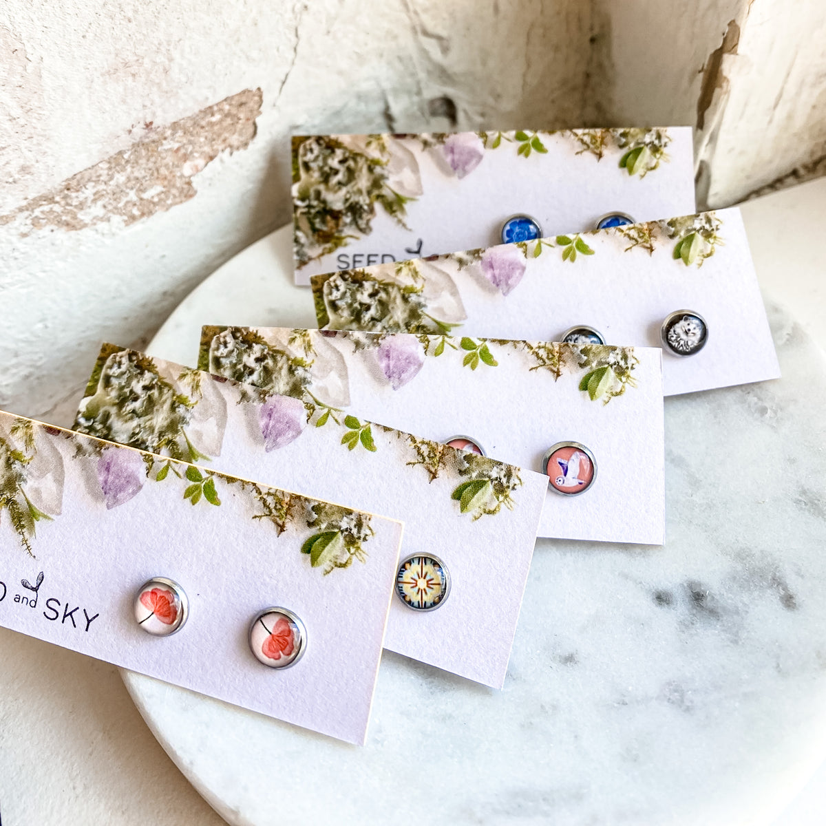 Gentle Poppy Studs