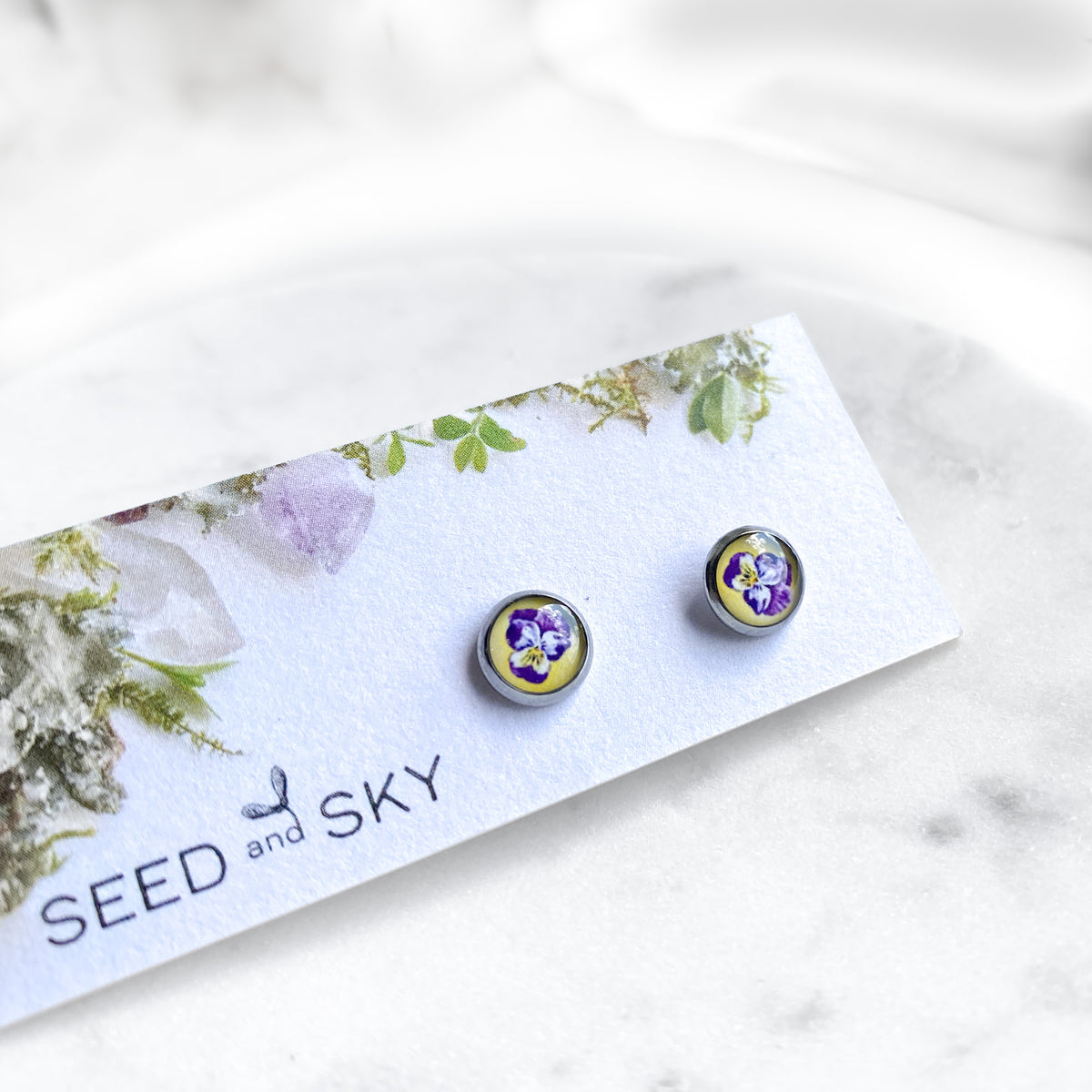 Pansy Studs