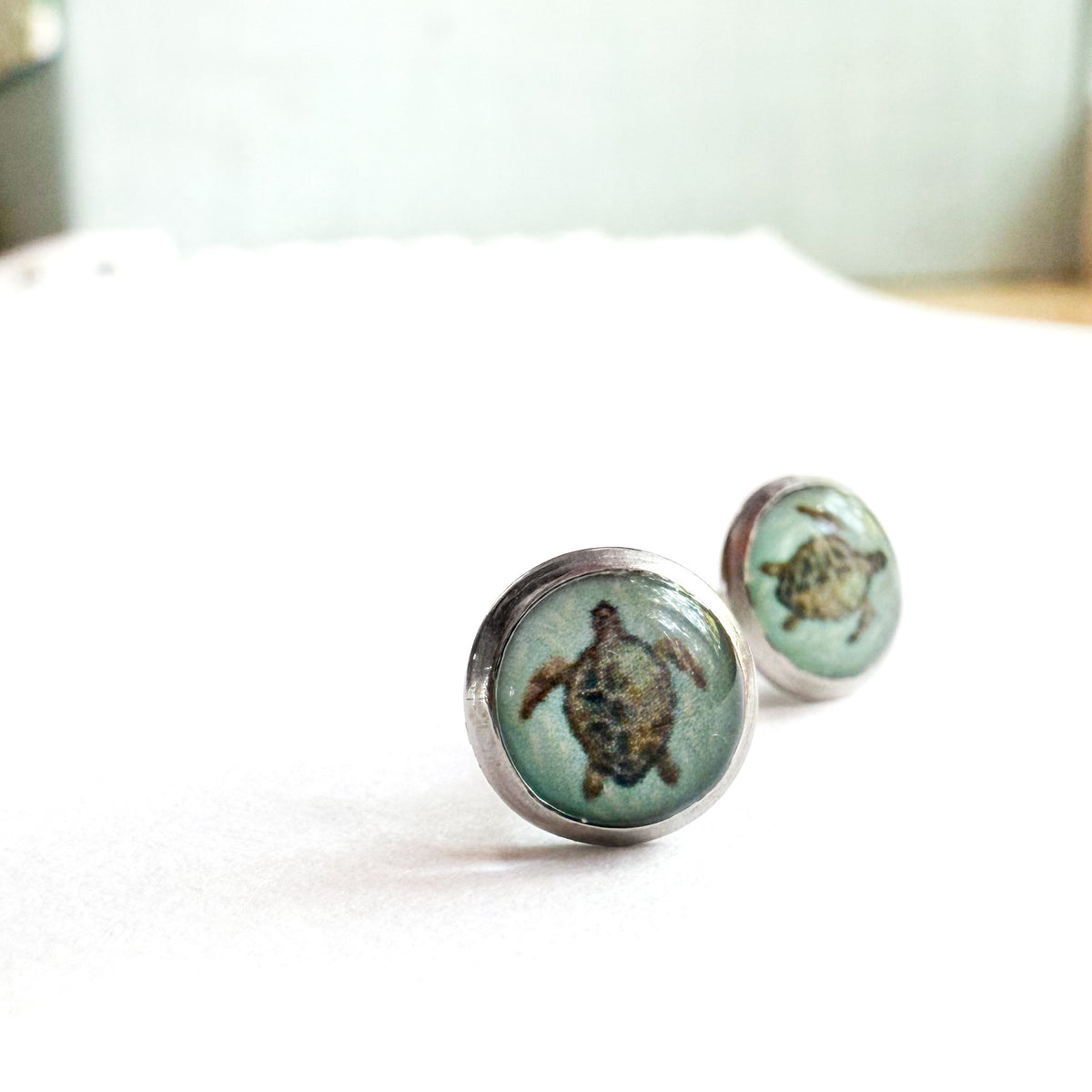 Sea Turtle Stud Earrings