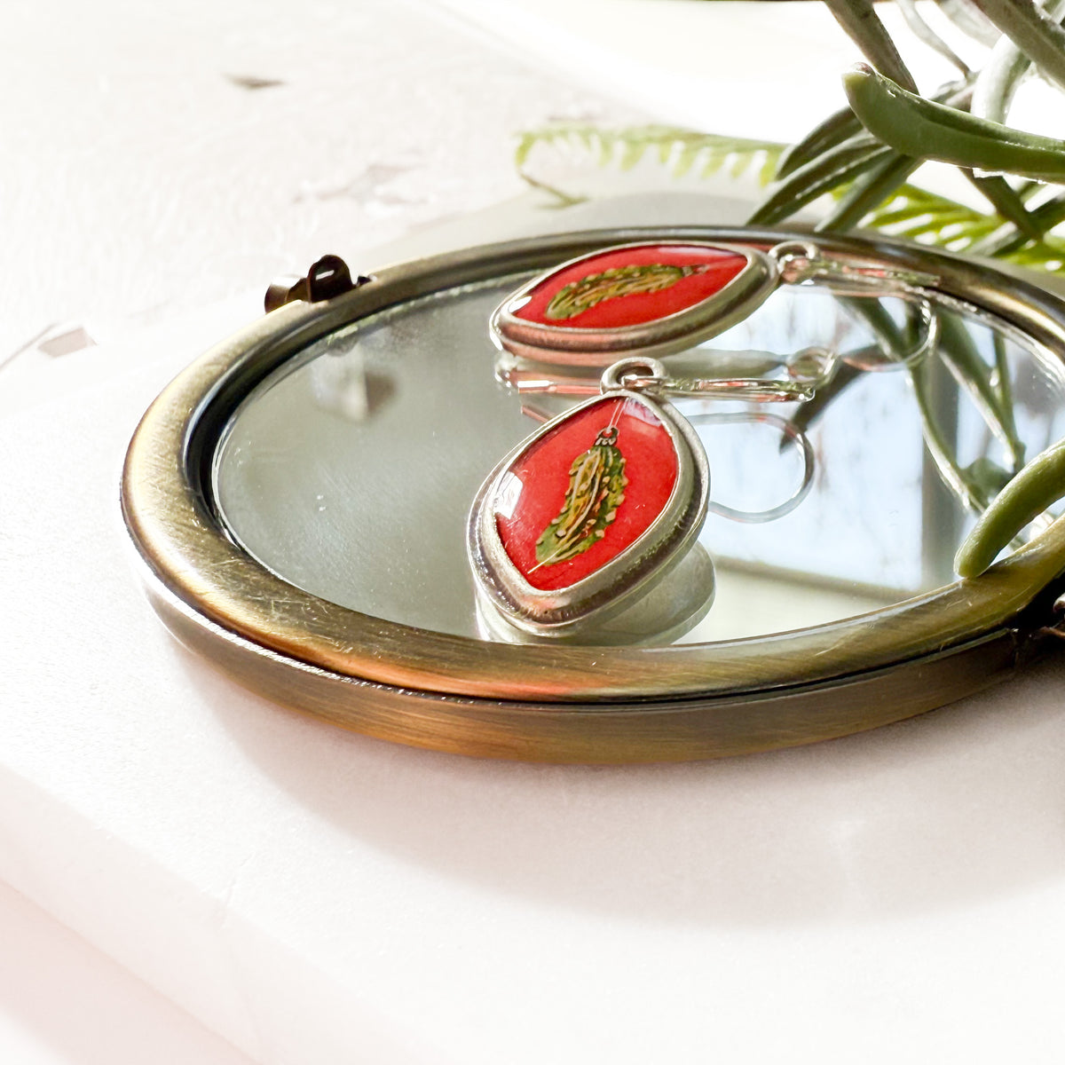 Famous Holiday Pickle Earrings