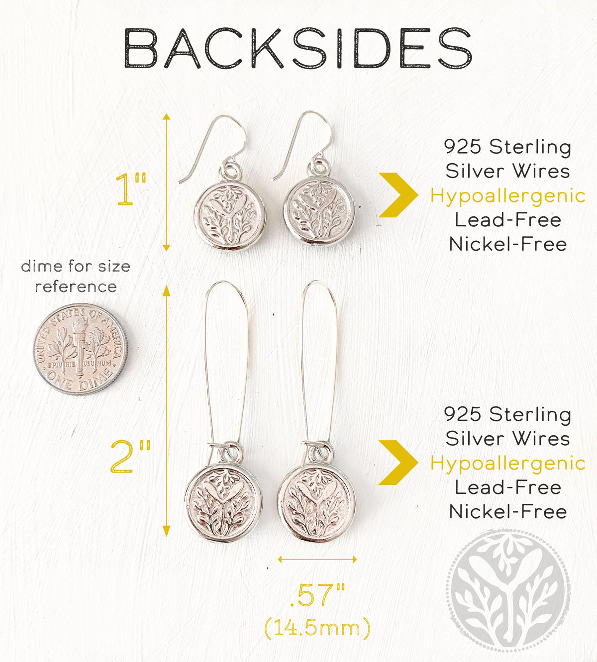 Poppy Silver Earrings
