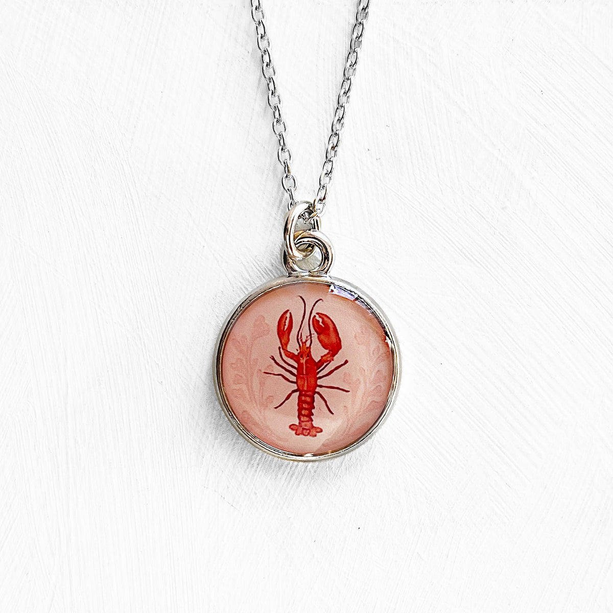 Lobster Silver Necklace