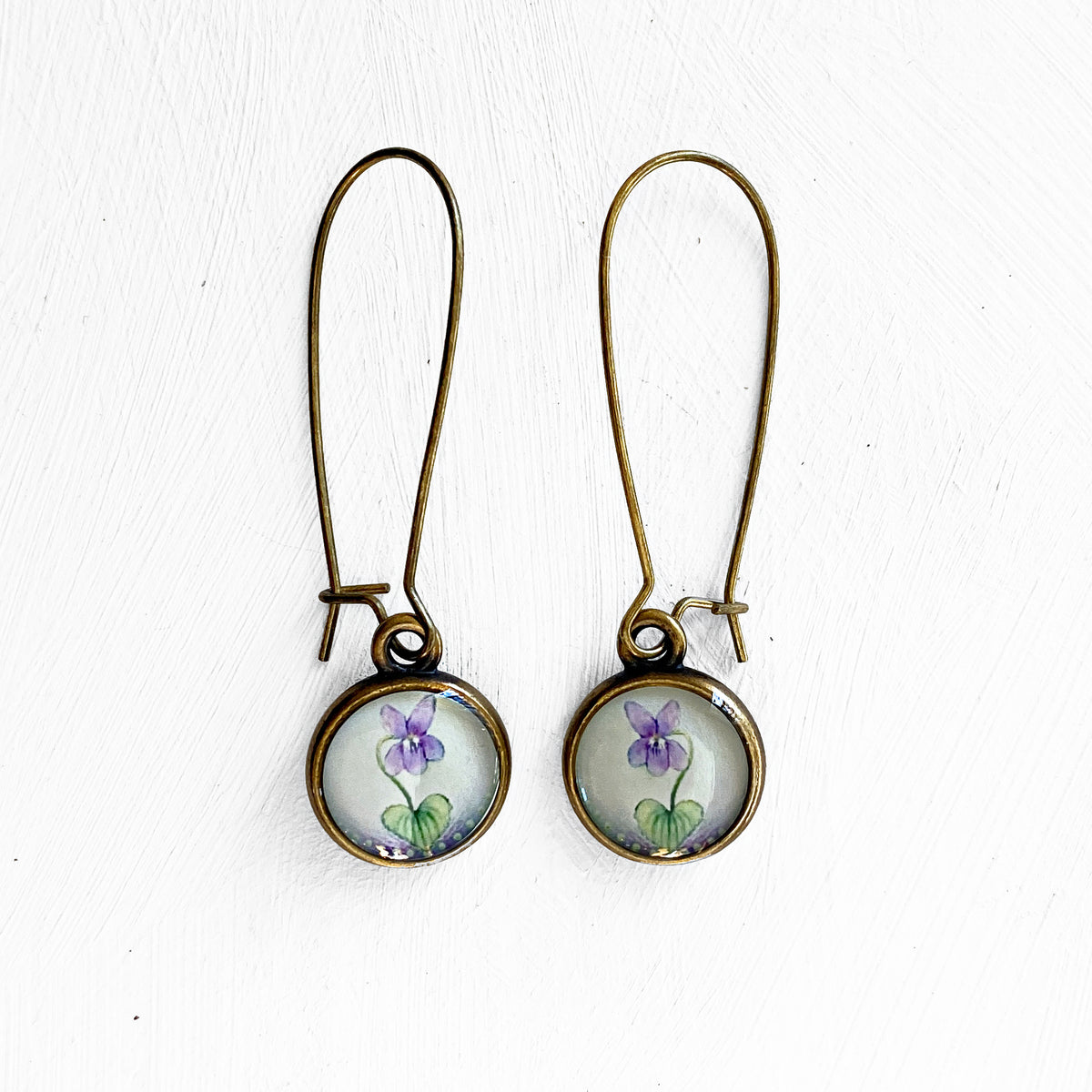 Violet Bronze Earrings