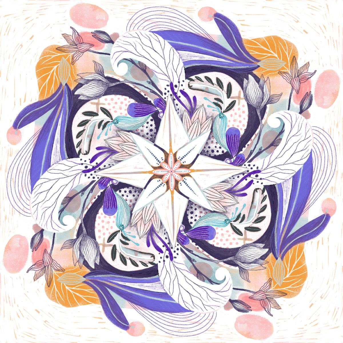 Spring Mandala Fine Art Print