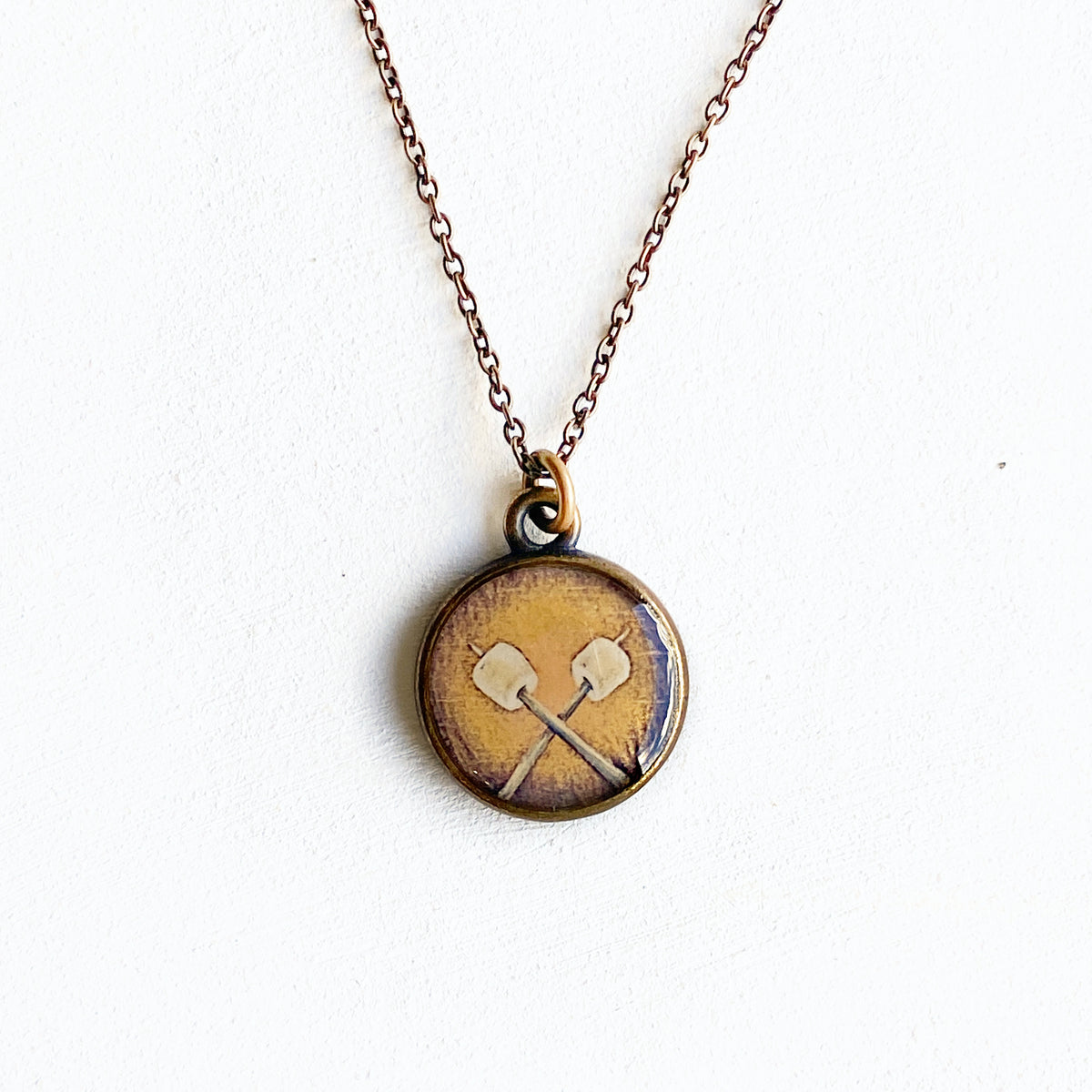 Toasted Marshmallow Bronze Necklace