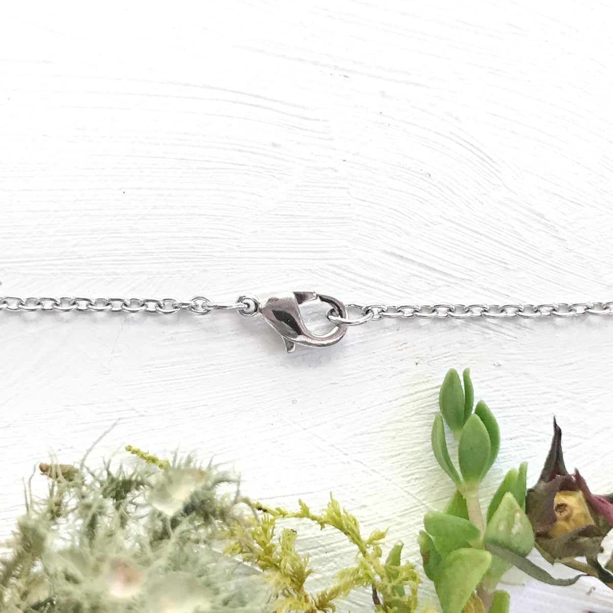 Lily Pad Silver Necklace